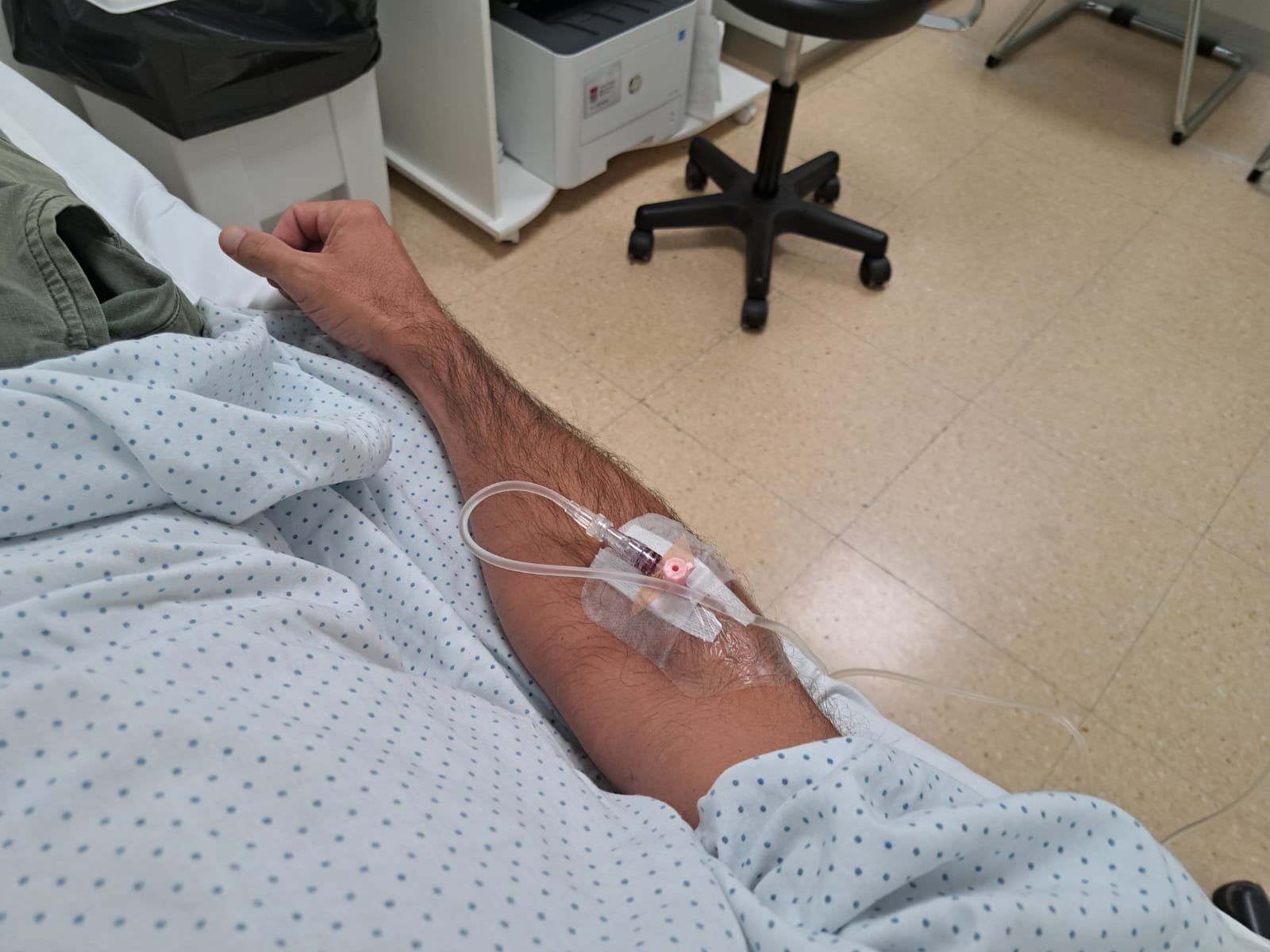 La fotografía del hospital que pasó a la historia del grupo